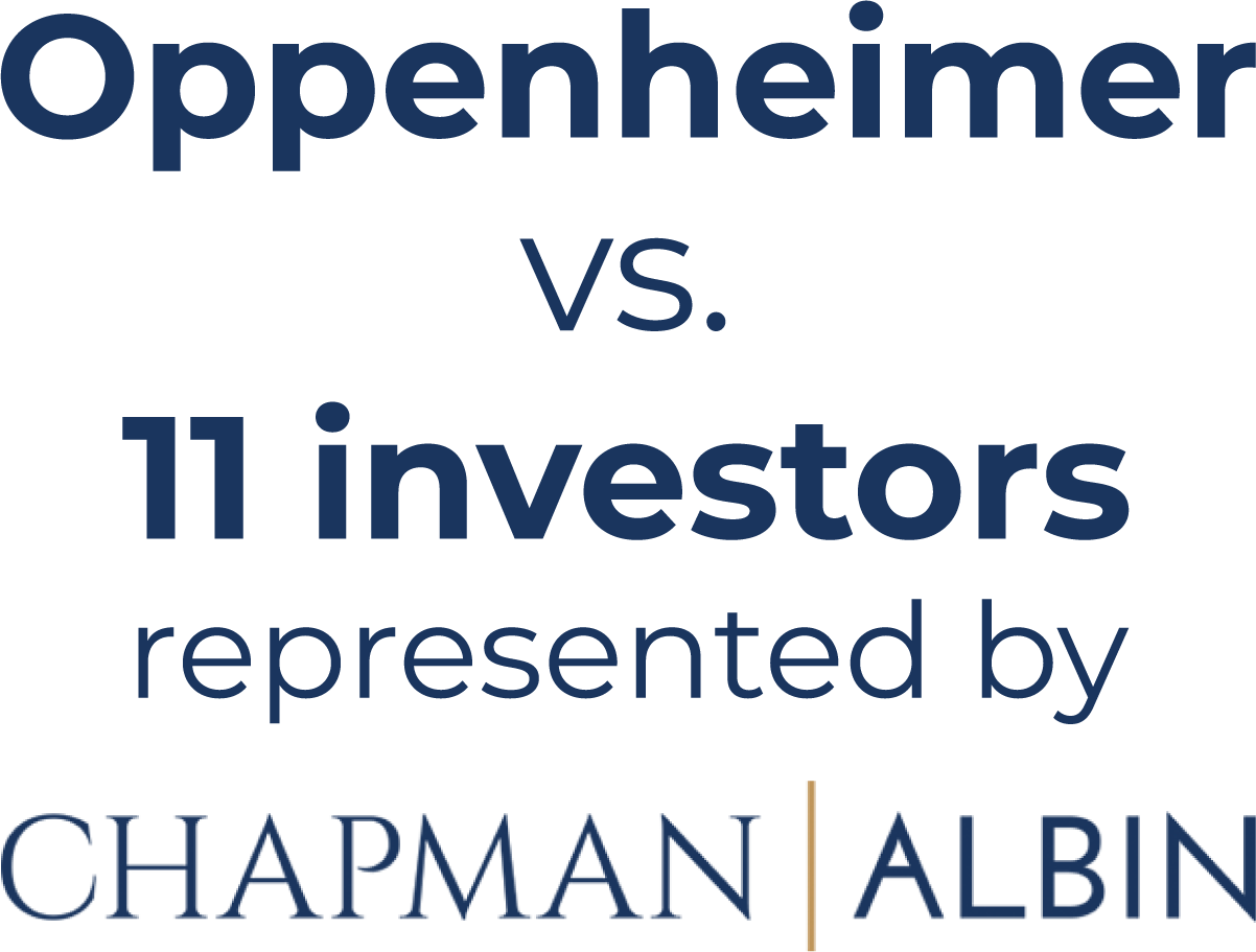 oppenheimer vs. 11 investors represented by chapmanalbin